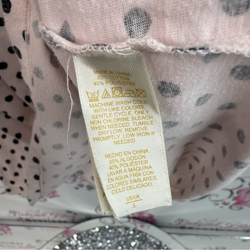 Kate Spade dress dream a little light pink Black Polka Dot Dress black trim - Picture 13 of 14